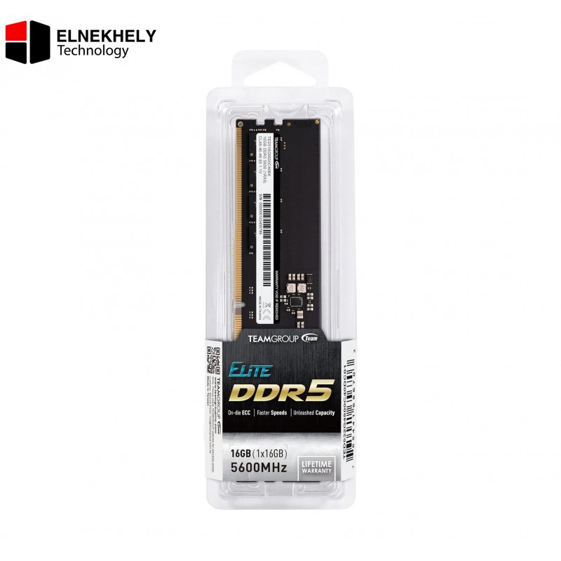 TeamGroup ELITE 16GB DDR5 5600MHz CL46 Desktop Memory Black